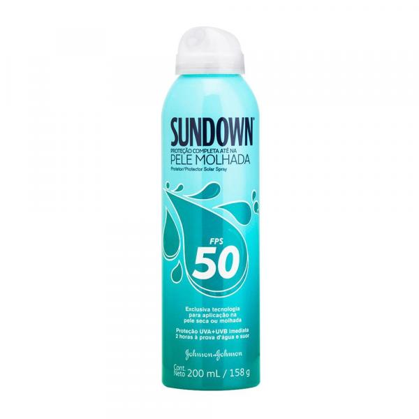 Protetor Solar SUNDOWN Pele Molhada FPS 50 Spray 200ml - Sundown