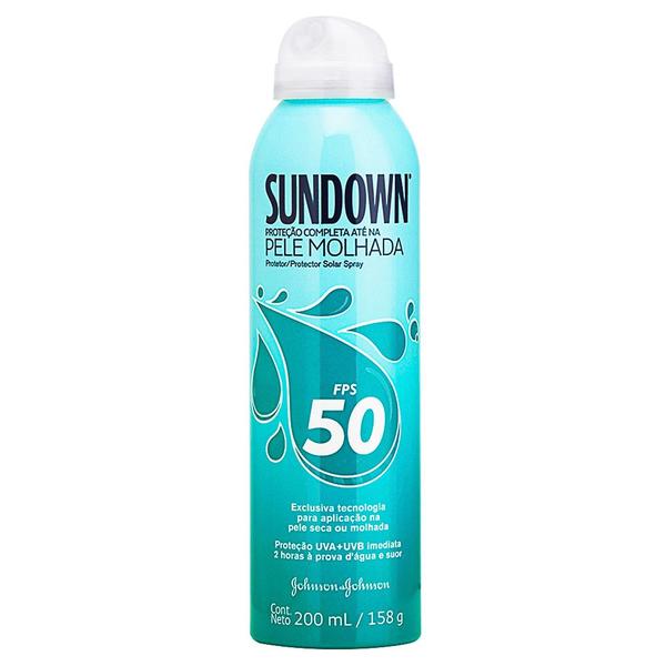 Protetor Solar Sundown Pele Molhada FPS 50 Spray