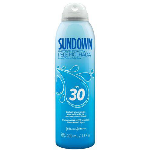 Protetor Solar Sundown Pele Molhada Spray FPS 30 Spray 200ml