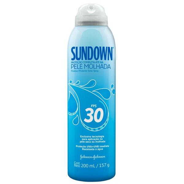 Protetor Solar Sundown Pele Molhada Spray FPS 30 Spray 200ml