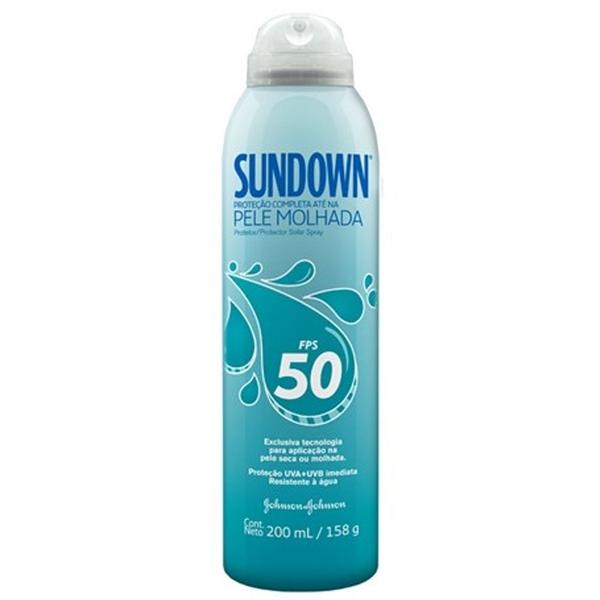 Protetor Solar Sundown Spray Pele Molhada Fps50 200ml - Johnson Johnson