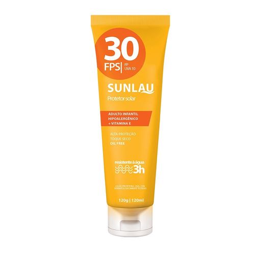 Protetor Solar Sunlau Fps 30 com Vitamina e 120g Ref.: 022050