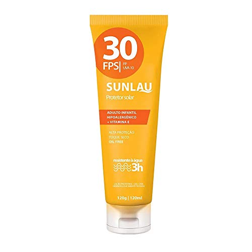 Protetor Solar Sunlau Fps 30 com Vitamina e 120g REF.: 022050