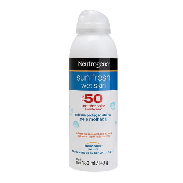 Protetor Solar Wet Skin NEUTROGENA Sun Fresh FPS 50 180ml - Caixa C/6