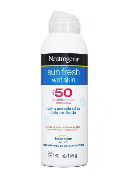 Protetor Solar Wet Skin Neutrogena Sun Fresh FPS50 180ml