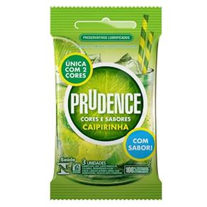 Prudence Aroma & Sabor Caipirinha Preservativos C/3