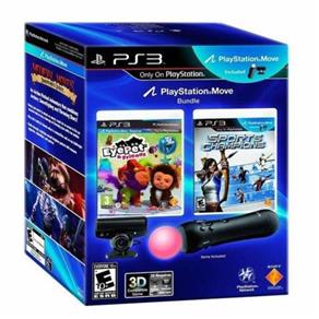PS3 - Kit Move Essential Bundle Eye Pet + Sports Champions PS Move