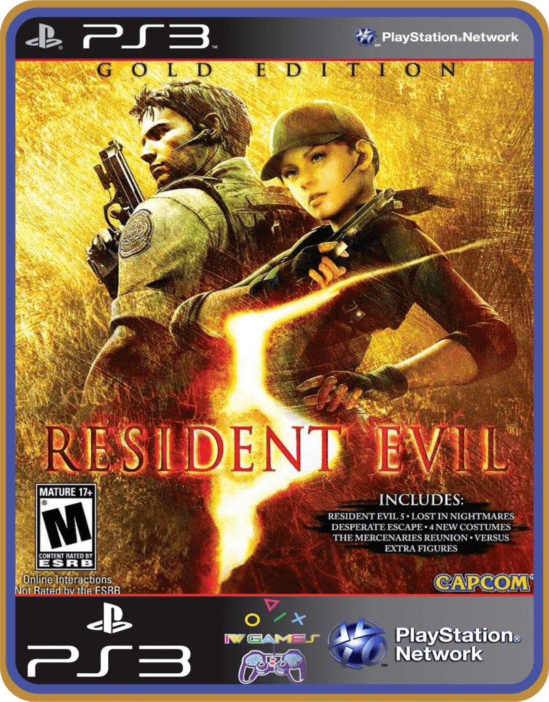 Ps3 Resident Evil 5 Gold Edition Mídia Digital