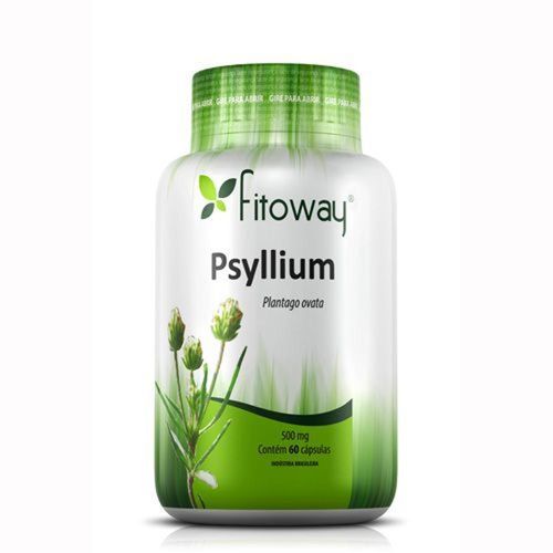 Psyllium 500mg Fitoway com 60 Cápsulas