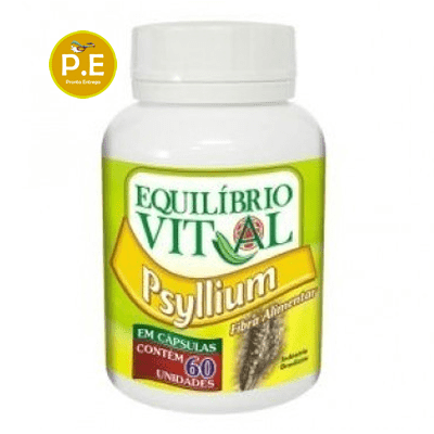 Psyllium 60 Cápsulas 500Mg Equilíbrio Vital