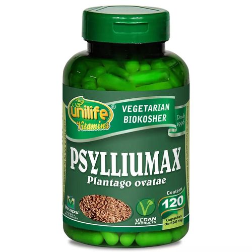 Psylliumax Psyllium 120 Capsulas 550mg Unilife