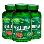 Psylliumax Psyllium em pó - 3 un de 60 Cápsulas - Unilife