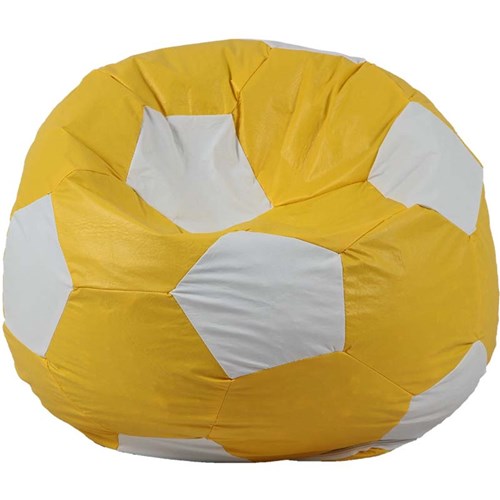 Puff Ball Infantil Futebol - Stay Puff Amarelo