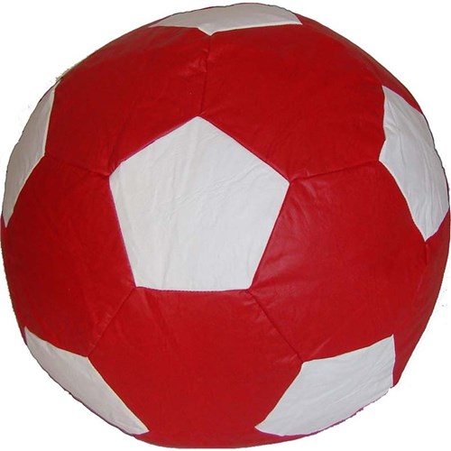 Puff Ball Infantil Futebol - Stay Puff Vermelho