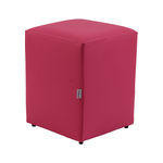 Puff Cubo Madeira Pop Rosa Stay Puff