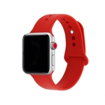Pulseira Apple Watch 123 e 4 Silicone 42–44 mm Vermelho