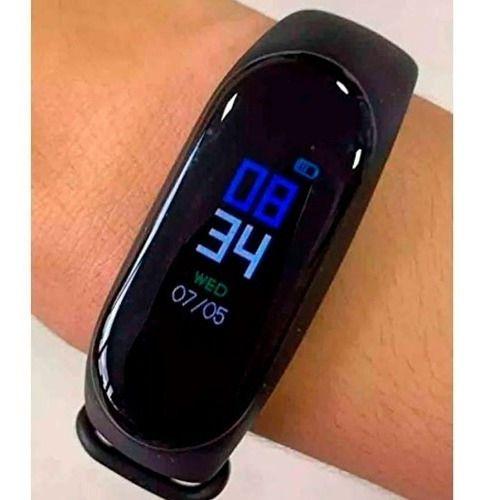 Pulseira Relógio Inteligente M3 Monitor Cardíaco Fitness - Tomate