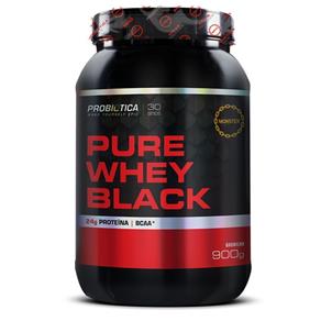 Pure Whey Black 900Grs - Probiótica - BAUNILHA