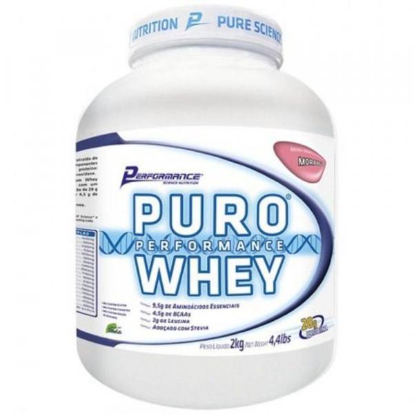 Puro Whey 2 Kg Performance Nutrition Morango - Morango