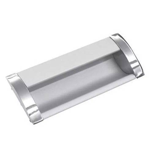 Puxador Concha de Embutir Alumínio Escovado/fosco 352mm