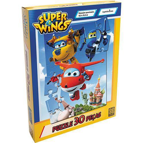 Puzzle 30 Peças Super Wings Grow 3324