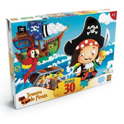 Puzzle 30 Peças Tesouro do Pirata