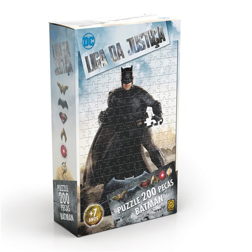 Puzzle 200 Peças Batman Liga da Justiça - Filme