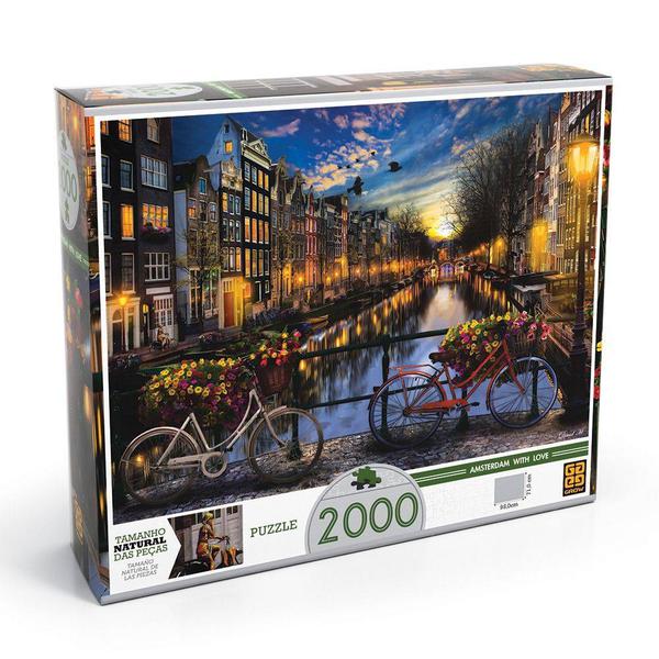 Puzzle 2000 Peças Verão em Amsterdã - Grow