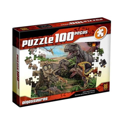 Puzzle 100 Pecas Dinossauros Grow 2660