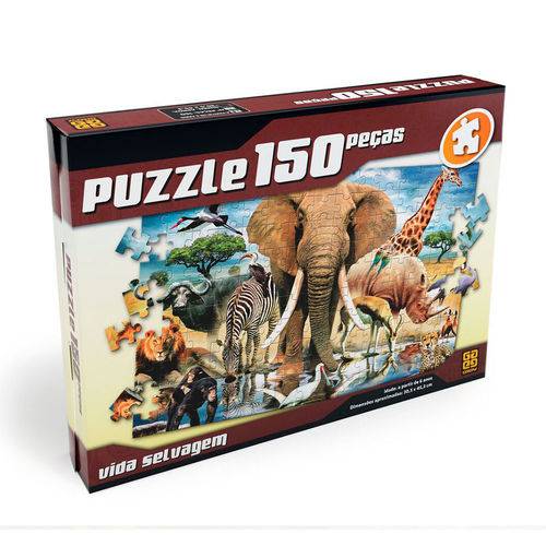 Puzzle 150 Peças Vida Selvagem - Grow