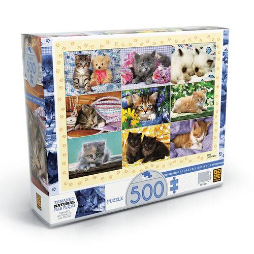 Puzzle 500 Peças Adoráveis Gatinhos