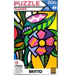 Puzzle 500 peças - Romero Britto - Flower - Grow
