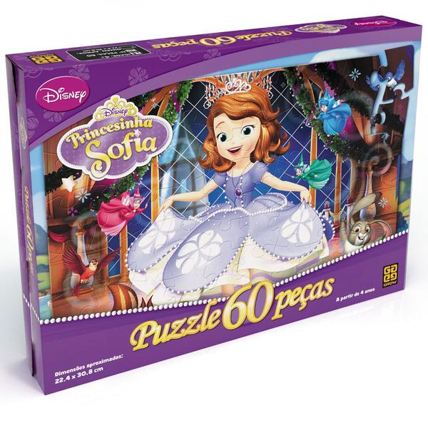 Puzzle 60 Peças Princesinha Sofia - Grow