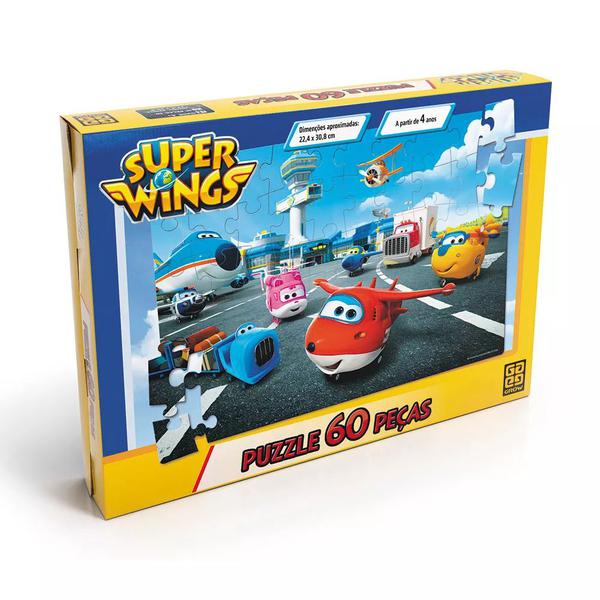Puzzle 60 Peças Super Wings Grow