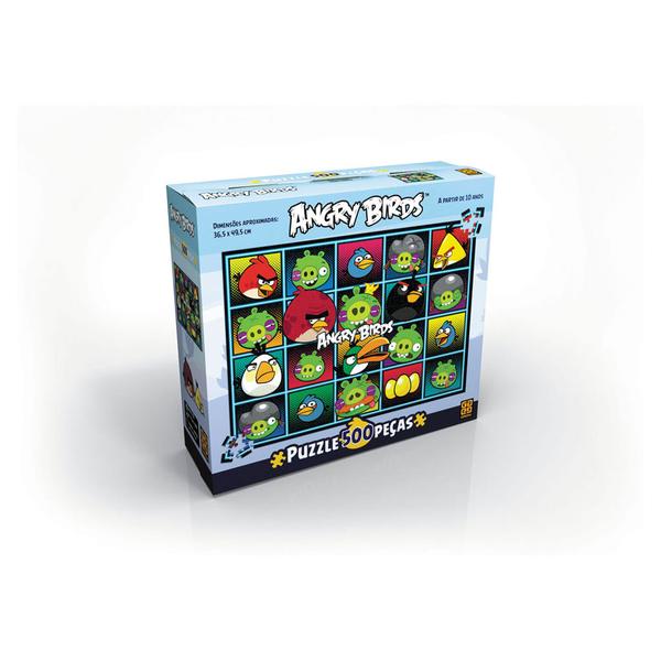 Puzzle Angry Birds 500 Peças - Grow - Angry Birds