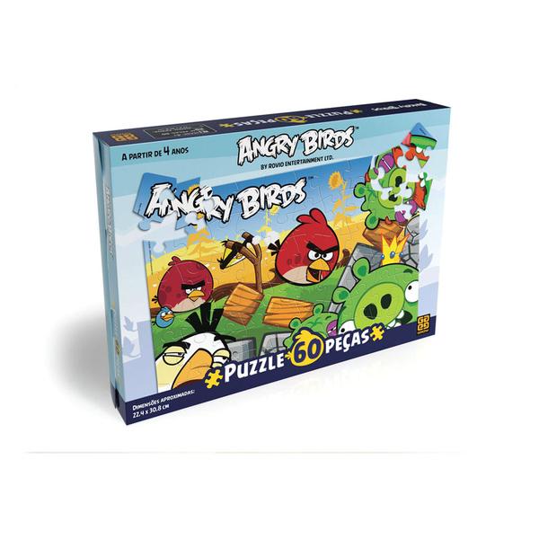 Puzzle Angry Birds 60 Peças - Grow - Angry Birds