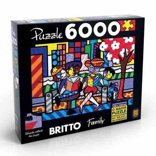 Puzzle Grow 6000 Peças Romero Britto Family - Quebra Cabeça