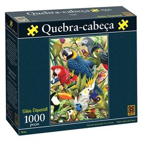 Puzzle - Quebra Cabeça 1000 Peças Aves - Grow