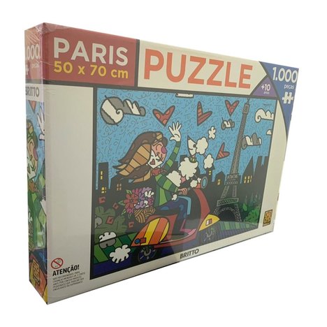 Puzzle Quebra Cabeça 1000 Peças Romero Britto Paris
