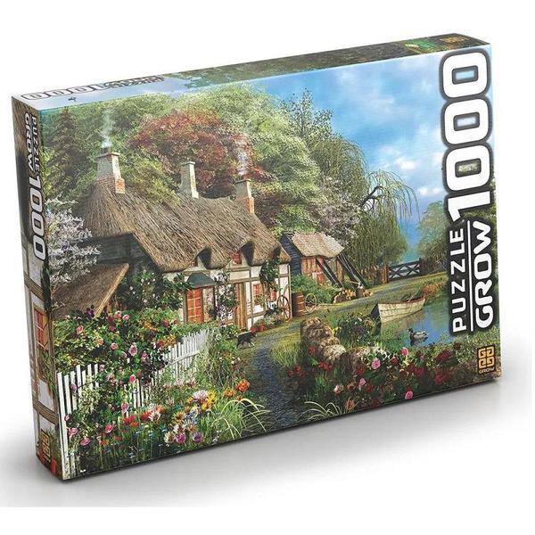 Puzzle Quebra Cabeça Casa no Lago 1000 Peças 02963 - Grow