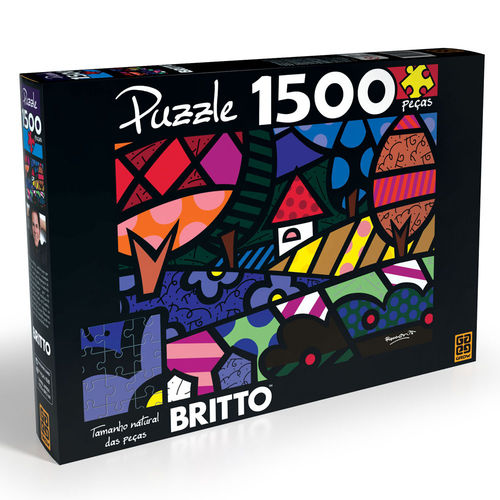 Puzzle Quebra Cabeça Romero Britto 1500 Peças Grow