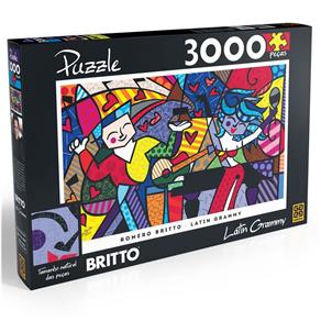 Puzzle - Quebra Cabeça Romero Britto Latin Grammy 3000 Peças - Grow