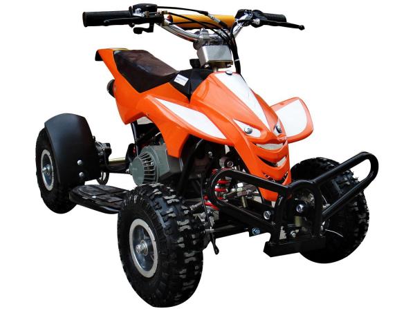 Tudo sobre 'Quadriciclo Automático Barzi Motors Dino - à Gasolina 49cc Laranja'