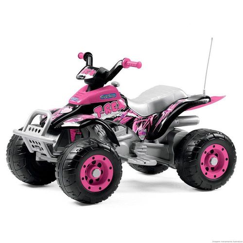 Quadriciclo Corral T-rex New Pink 12v - Peg-perego