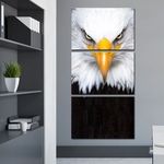 Quadro 120x60cm Olhar De Águia Pássaro Decorativo Interiores - Oppen House