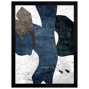 Quadro Abstrato Moderno Azul II - 65x85cm