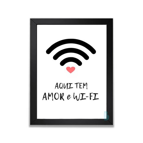 Quadro Amor e Wi-fi