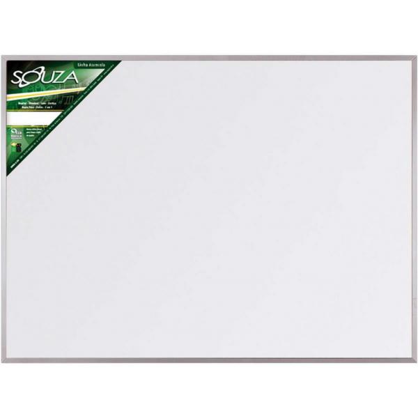Quadro Branco com Moldura de Aluminio 070x050cm Popular - Souza