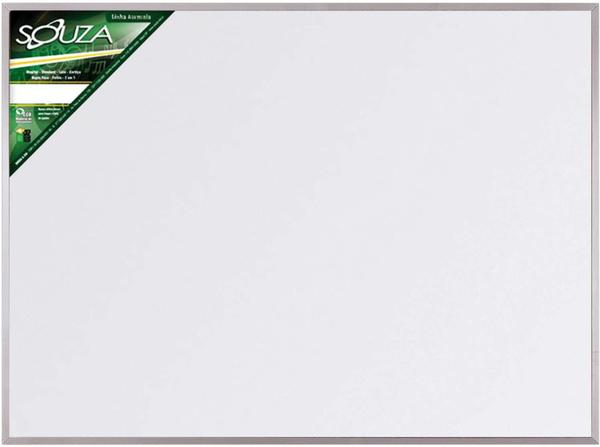 Quadro Branco Moldura Aluminio 070X050CM Popular - Souza