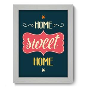 Quadro com Moldura - 19x25 - Home Sweet Home - N1146